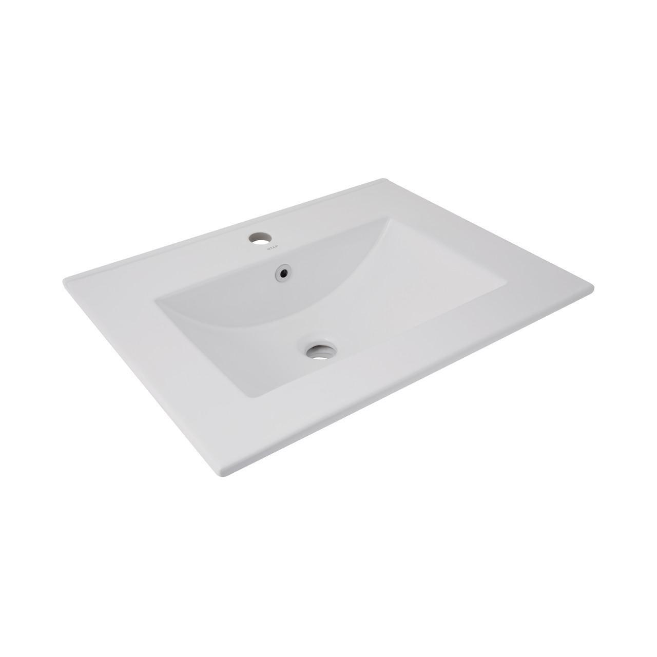 Раковина Qtap Albatross без донного клапану 620х460х180 мм White (QT01113060CW1)