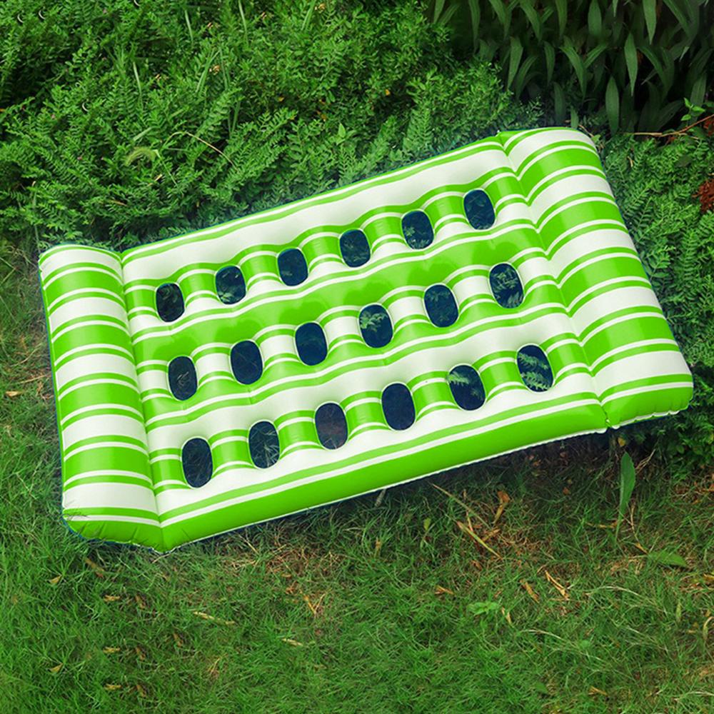 Матрас для плавания надувной 72x130 см Зеленый - фото 4