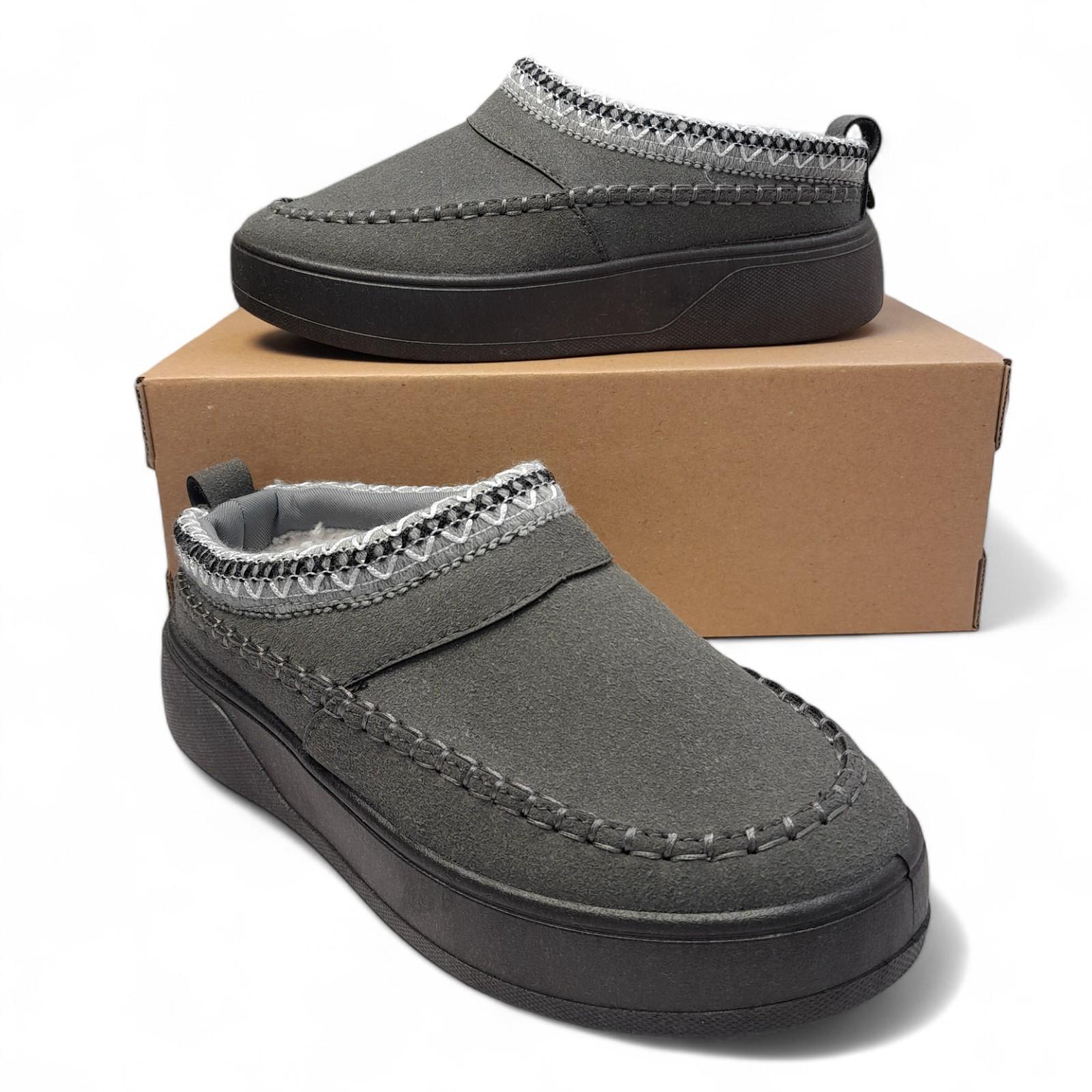 Сабо женские утепленные Dago с экозамшей на меху р. 38 24 см Серый (2807939226)
