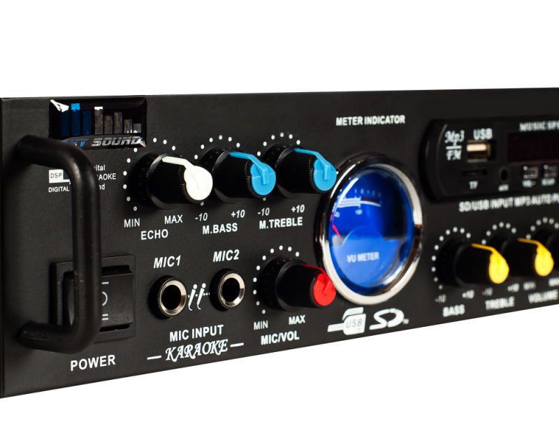 Підсилювач потужності Sky Sound SM-088a 2х50 W Bluetooth - фото 3 Підсилювач потужності Sky Sound SM-088a 2х50 W Bluetooth - фото 3