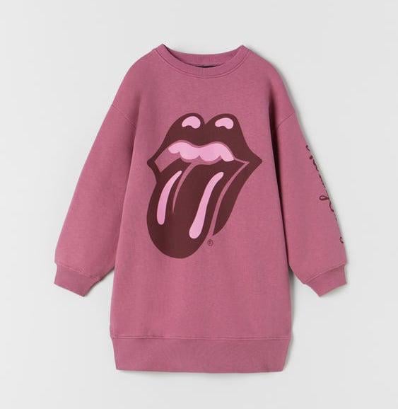 Платье/толстовка ZARA для девочки 128 размер Темно-розовый (1277706926)