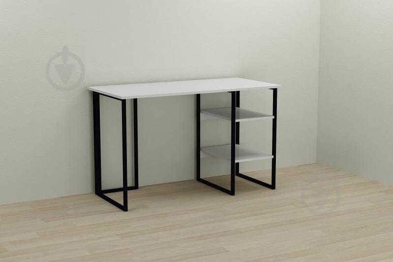 Компьютерный стол Ferrum-decor Кевин 75x100x70 черный ДСП Белое 16мм