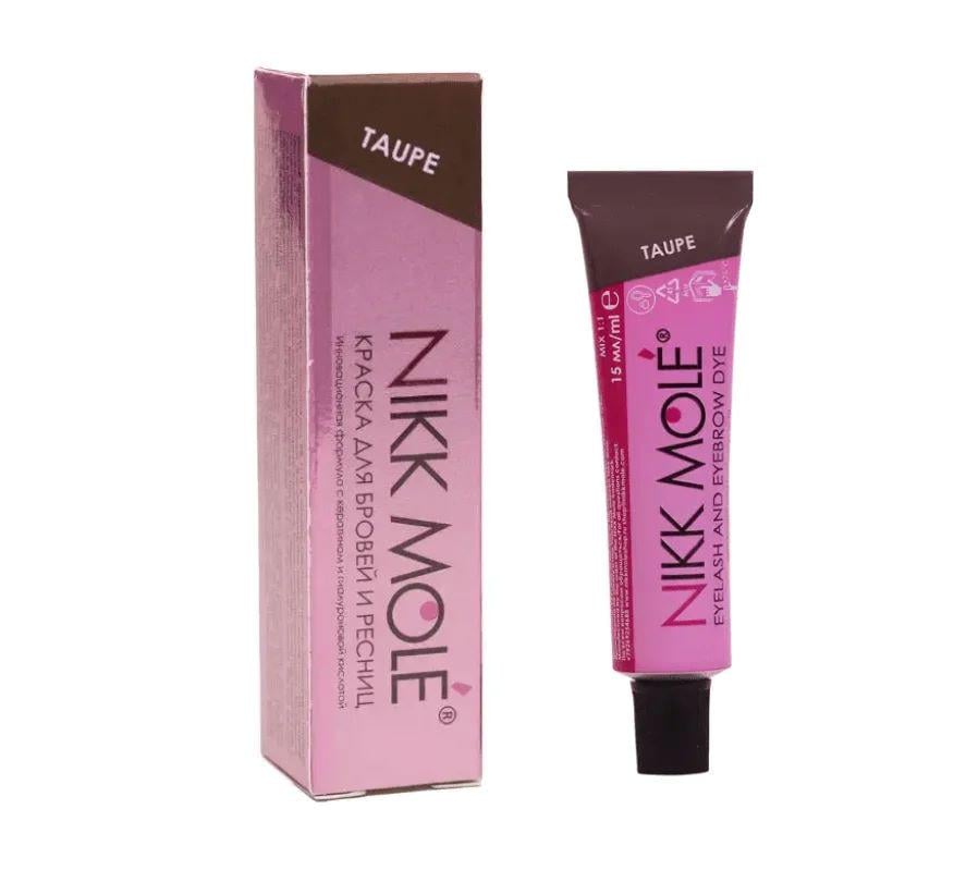 Фарба для брів і вій Nikk Mole 15 мл Сіро-коричневий (4182220306769)