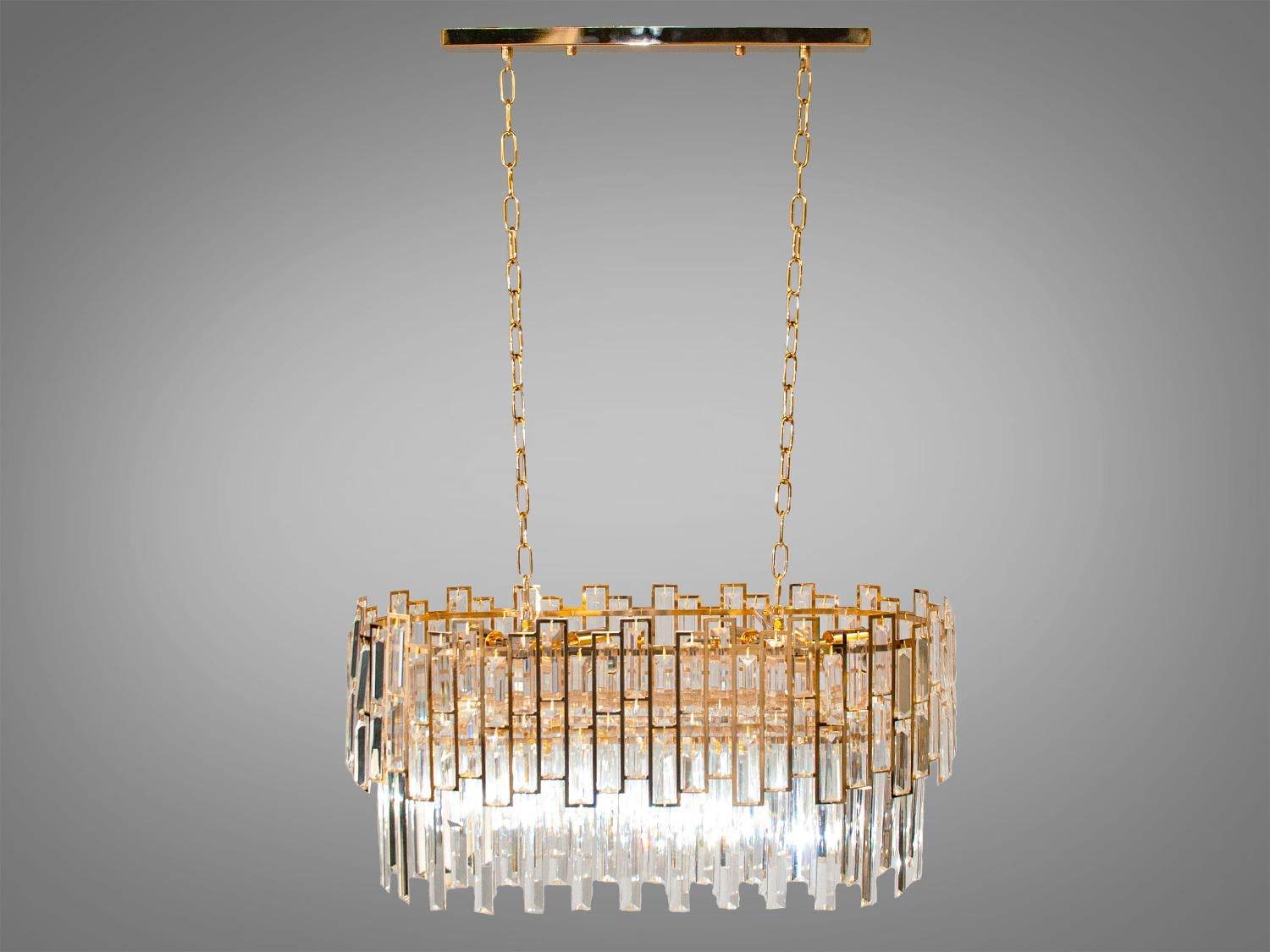 Люстра хрустальная овальная Light (1046-700x350G)