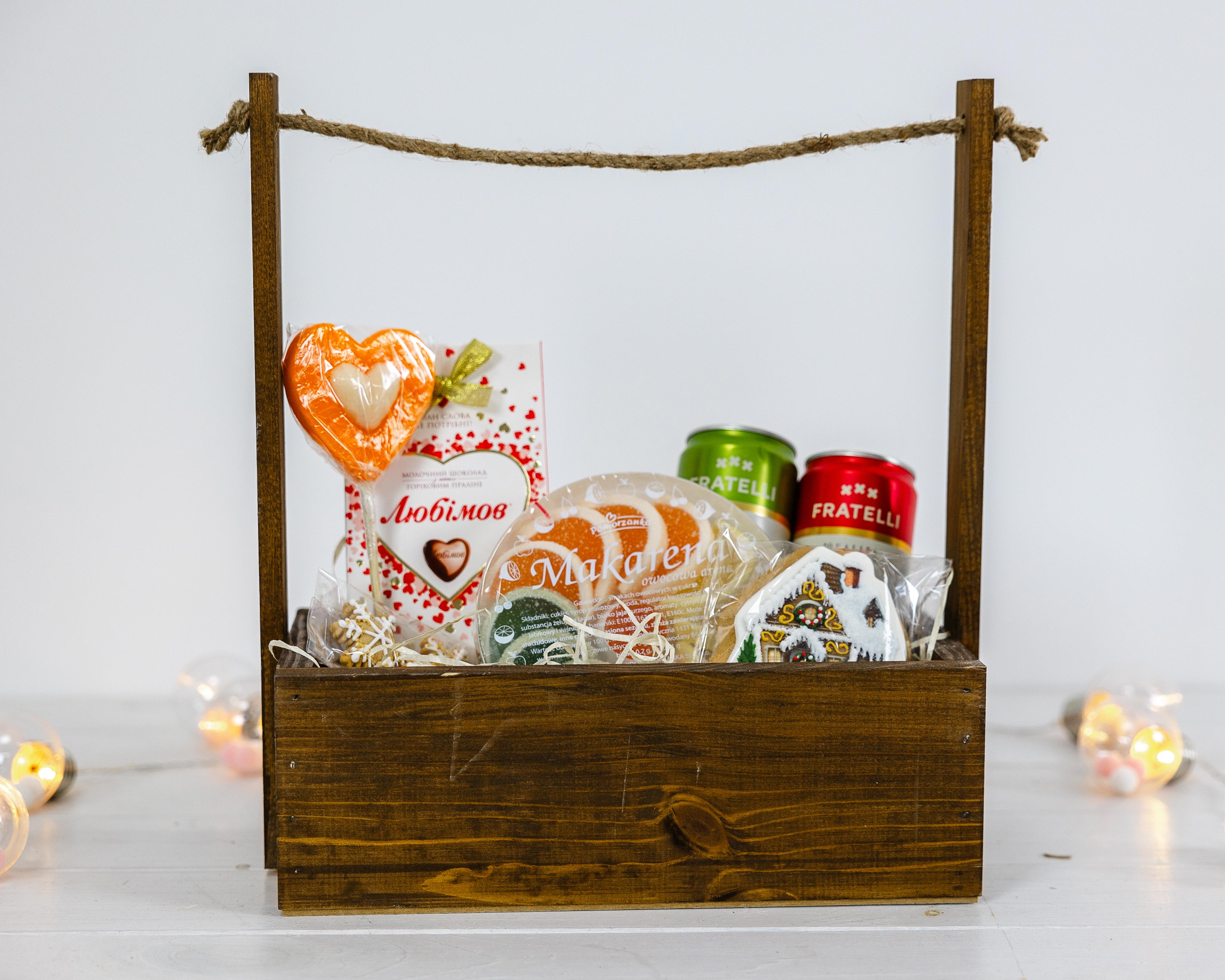 Ящик деревянный для подарков Хюге Коричневый (0002122) - фото 6