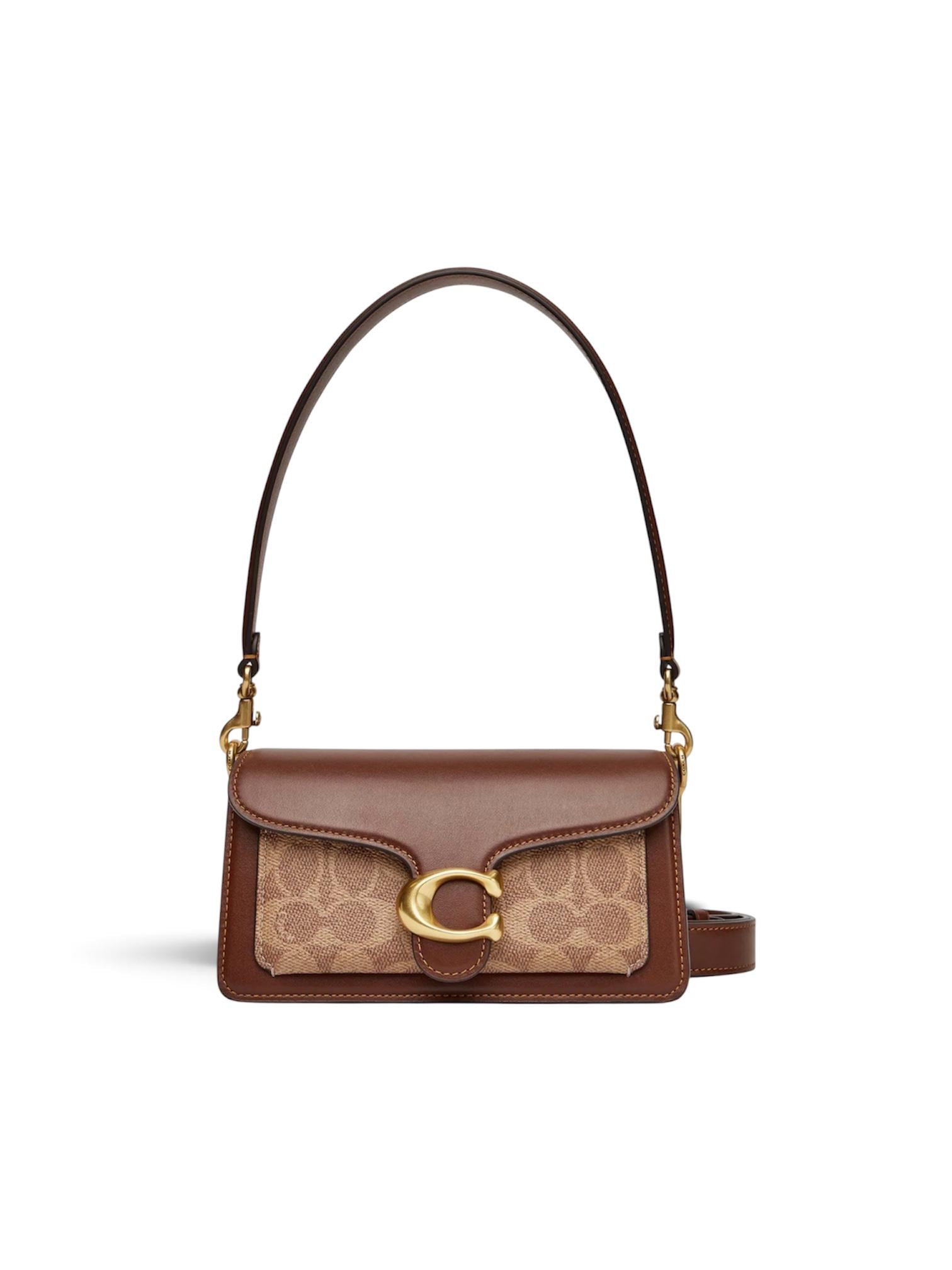 Сумка женская Coach Soft Tabby Shoulder Bag In Signature Canvas (CY200)