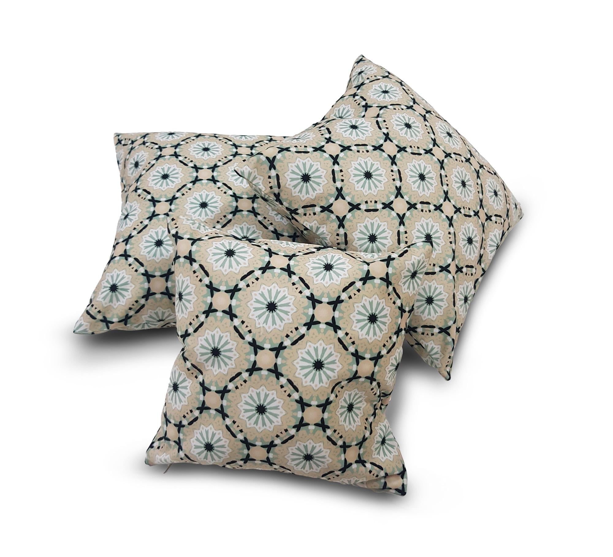 Комплект декоративних подушок Firanka Pattern 36х36 см 2 шт. 30х30 см 1 шт. Пісочний (п_0090)