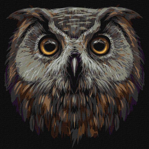Картина по номерам Идейка Птица мудрости 40x40 см (KHO4388)