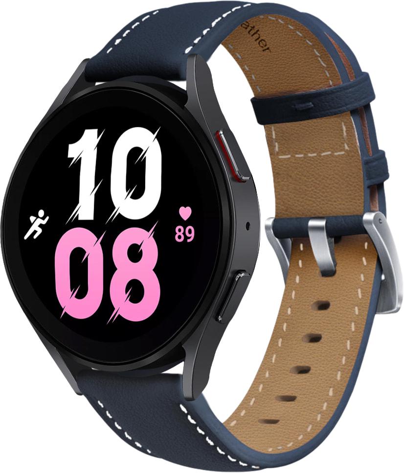 Ремінець шкіряний Folsa для Galaxy Watch 5 44 мм Dark Blue (31538-5D)