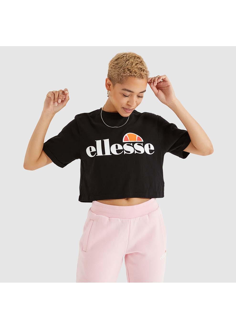 Футболка жіноча Ellesse Alberta Cropped Tee XL Чорний (7dSGS04484-001 XL)