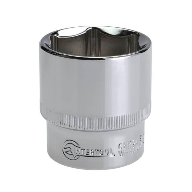 Головка шестигранна Intertool Cr-V 1/2" 32x44 мм (000026633) - фото 2 Головка шестигранна Intertool Cr-V 1/2" 32x44 мм (000026633) - фото 2