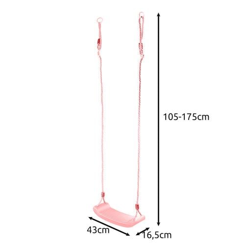 Детские качели пластиковые Kruzzel 25445 до 50 кг Розовый (mx9752) - фото 2 Детские качели пластиковые Kruzzel 25445 до 50 кг Розовый (mx9752) - фото 2