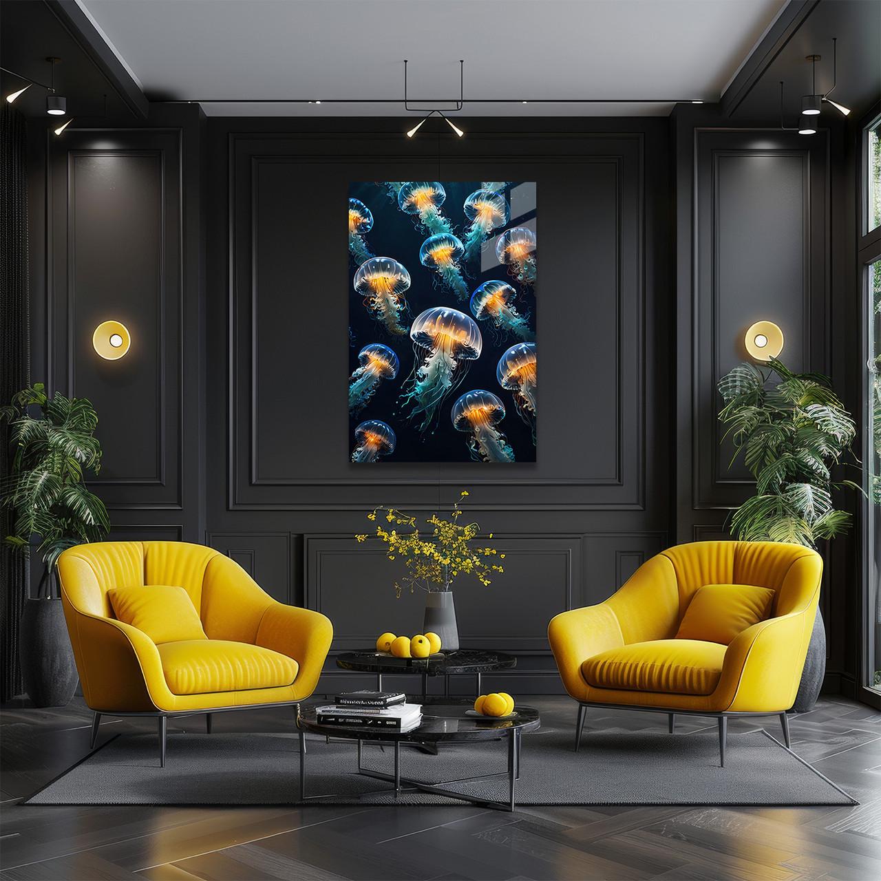 Картина на стекле NovellaPrint Жизнь медуз 50х75 см (457.2) - фото 3
