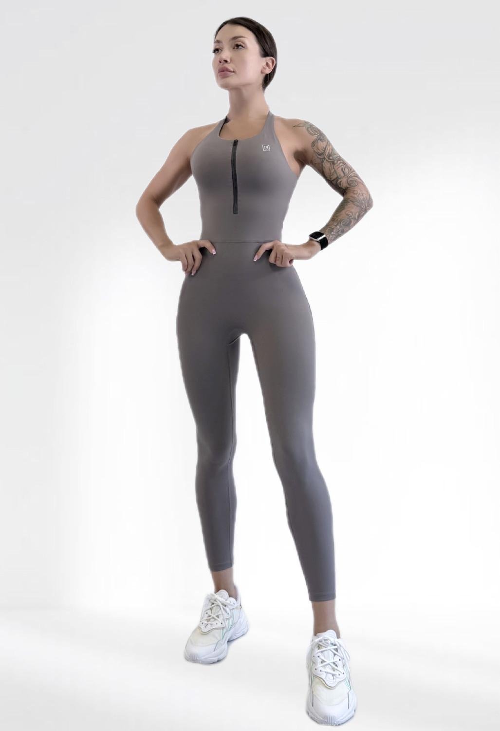 Комбинезон женский спортивный LILAFIT пуш ап L Серый (LFJ000054)
