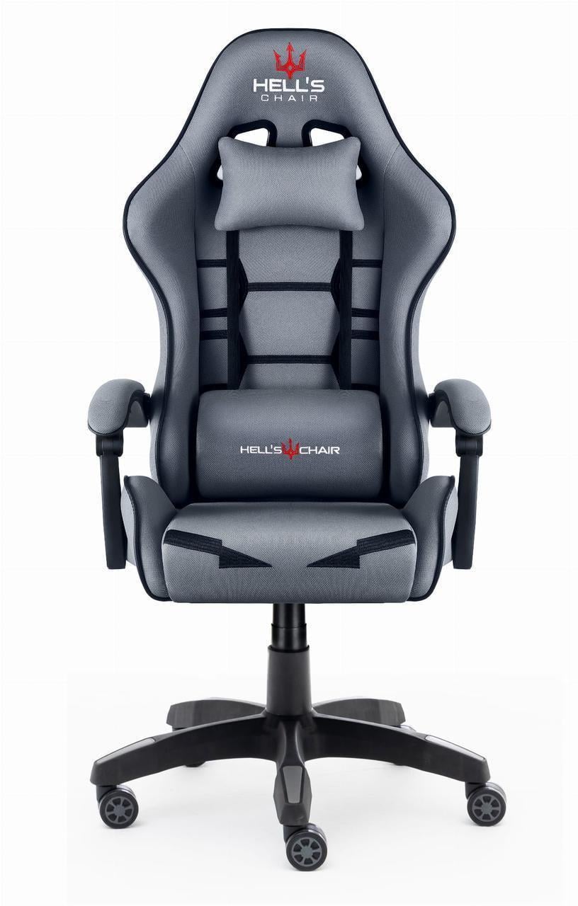 Кресло компьютерное Hell's Chair HC-1008 ткань Grey (2762866679)