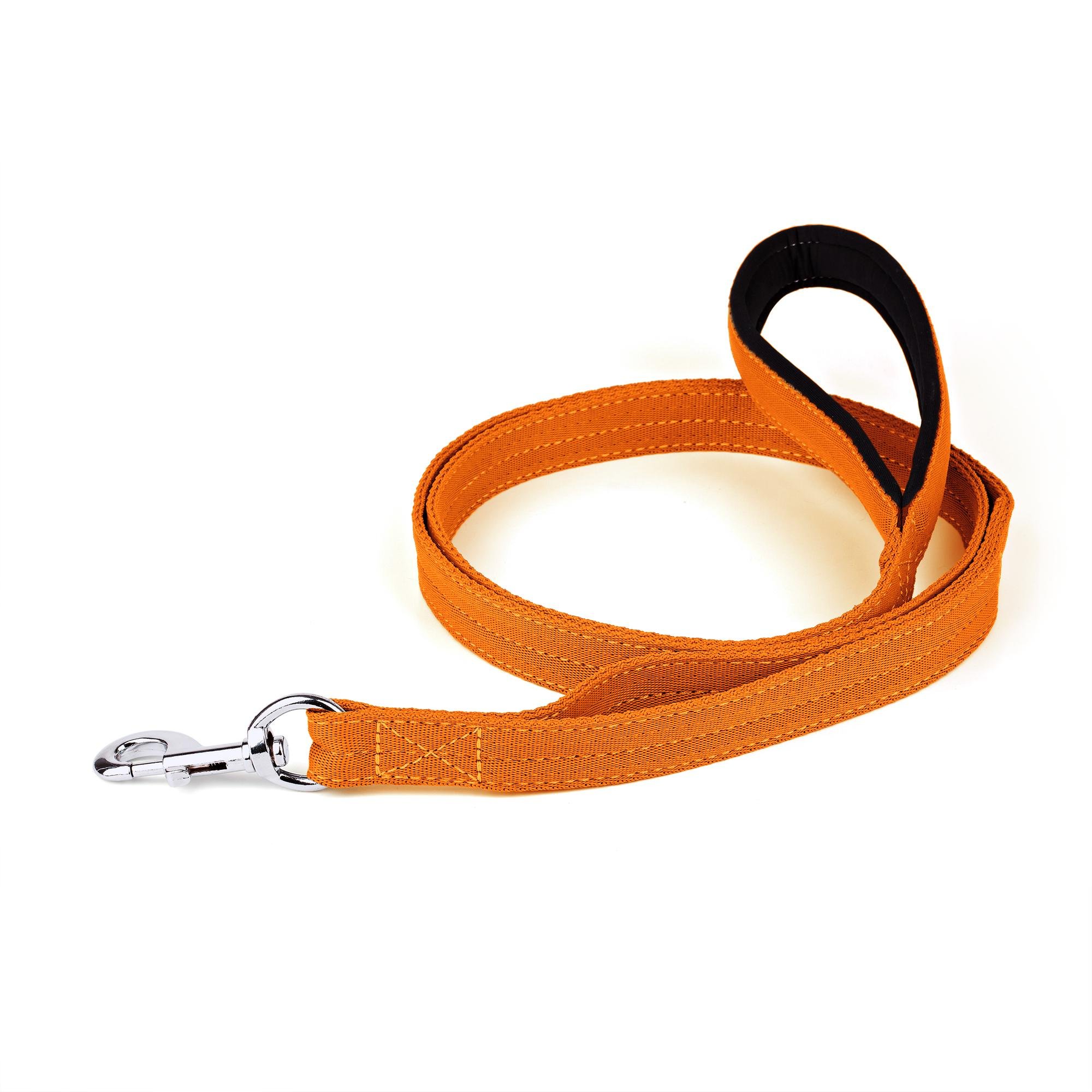 Поводок KareLine усиленный нейлоновый с 2 ручками 20 мм 2500 мм Оранжевый (0969/11)