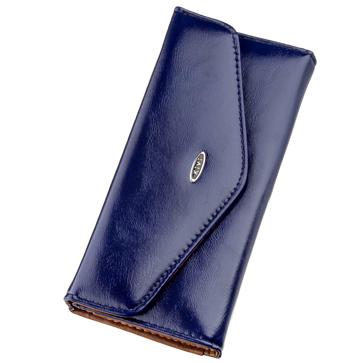 Кошелек женский Kivi-wallet 19068 кожа Синий