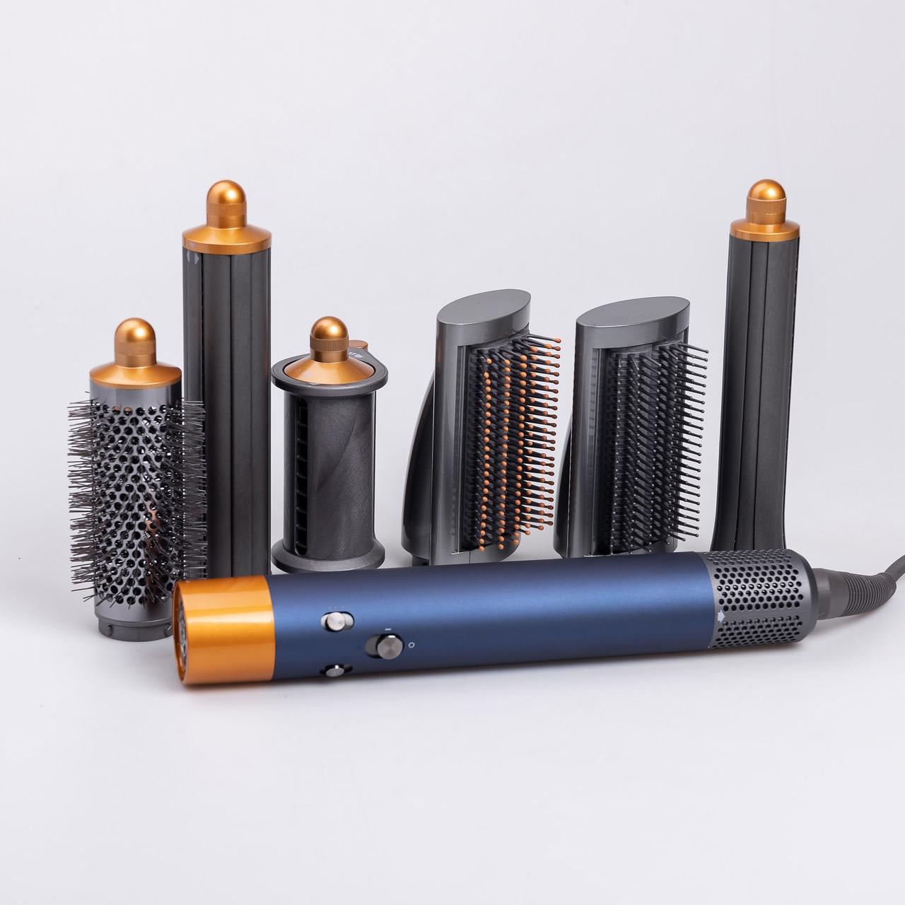 Мультистайлер для волос Airwrap Complete Long 6 насадок Синий (6048)