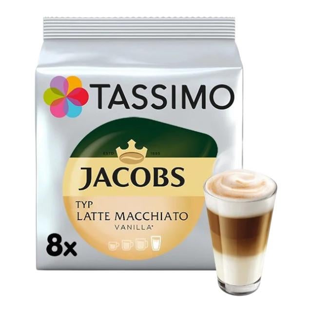 Кофе в капсулах Jacobs Tassimo Latte Macchiato Vanilla 8 шт.