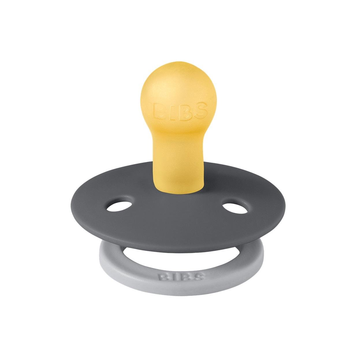 Пустышка BIBS STUDIO COLOUR Fusion 0-6 мес. Iron/Cloud - фото 2