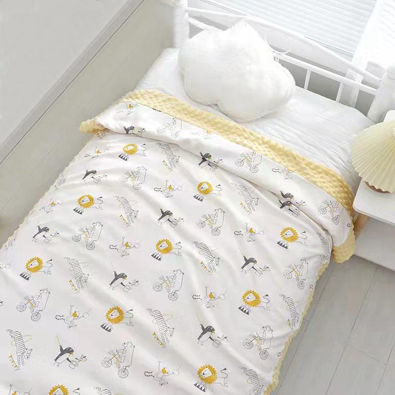 Пододеяльник детский Colorful home Cotton home Дикие звери 110х140 см микрофибра/хлопок Желтый (DR013217)