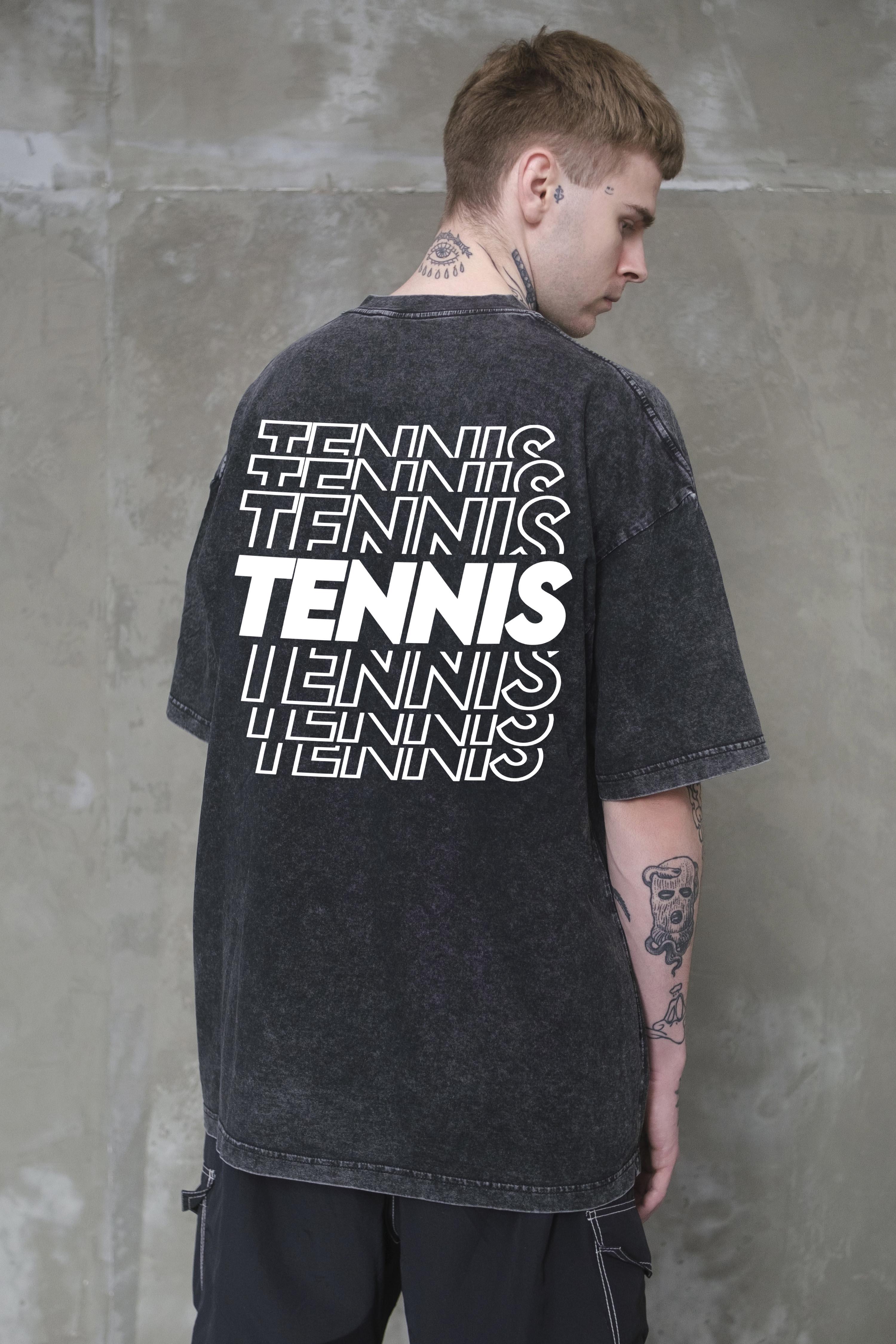 Футболка оверсайз Without Washed Tennis S/M Black (S/M8056386 8056387)