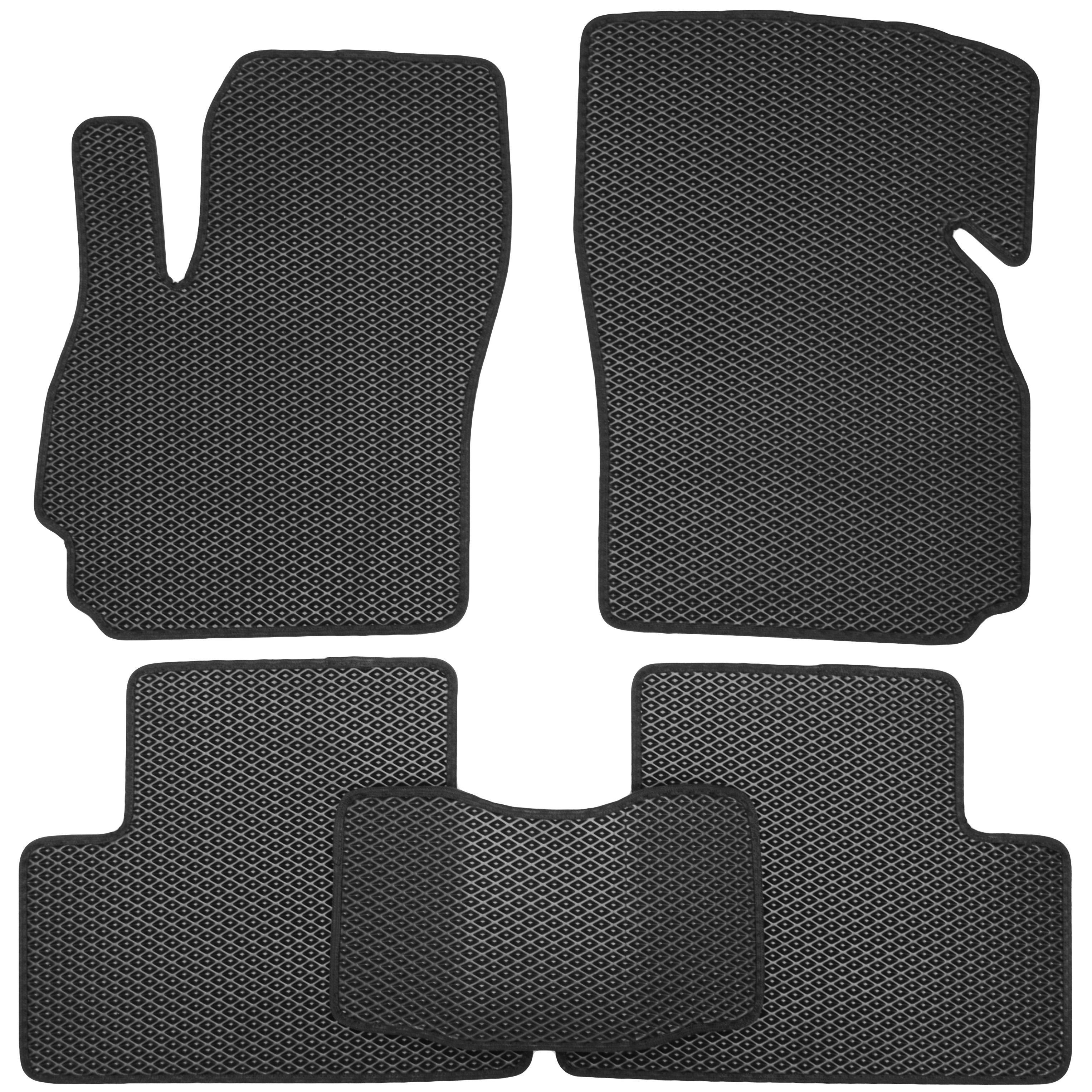 Коврики Kinetic в салон для Mazda 5 2005/2009 EVA полимерные Черный