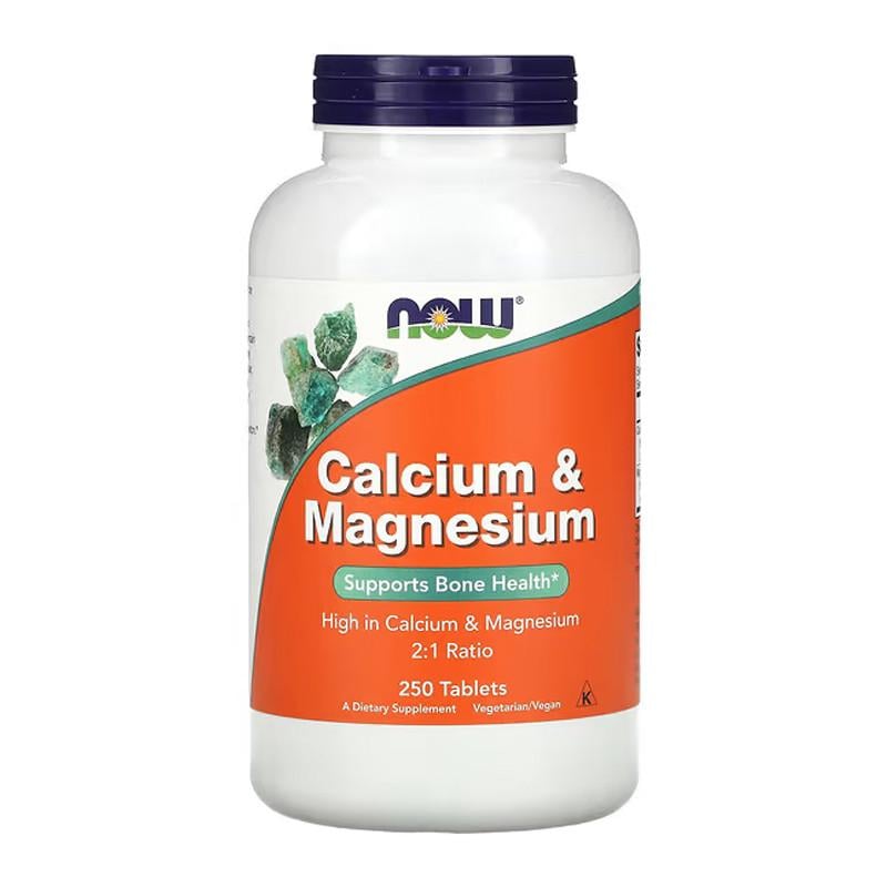 Кальций и магний NOW Calcium & Magnesium 250 капс. (06669-01)
