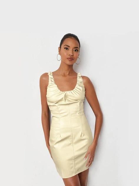 Платье Missguided WXDD930704 р. 40 Бежевый