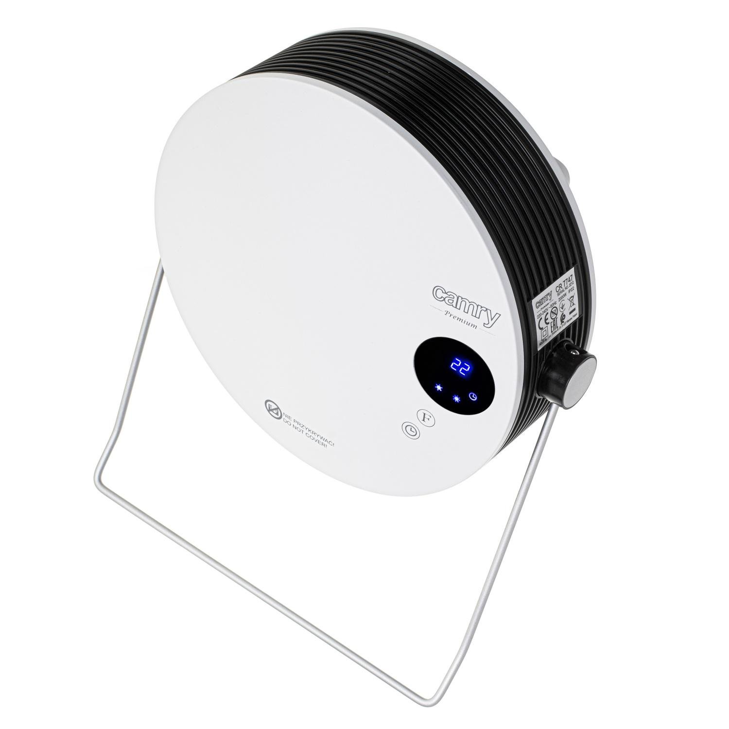 Обігрівач настінний Camry CR 7747 2000 Вт для ванної кімнати Білий (31330278)