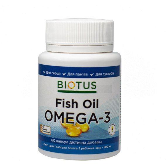 Омега 3 Biotus Omega 3 Fish Oil 60 Caps (BIO-530012)