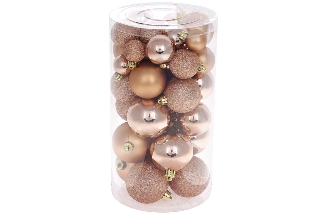 Набор елочных шаров BonaDi 6/5/4/3 см 40 шт. (147-550)