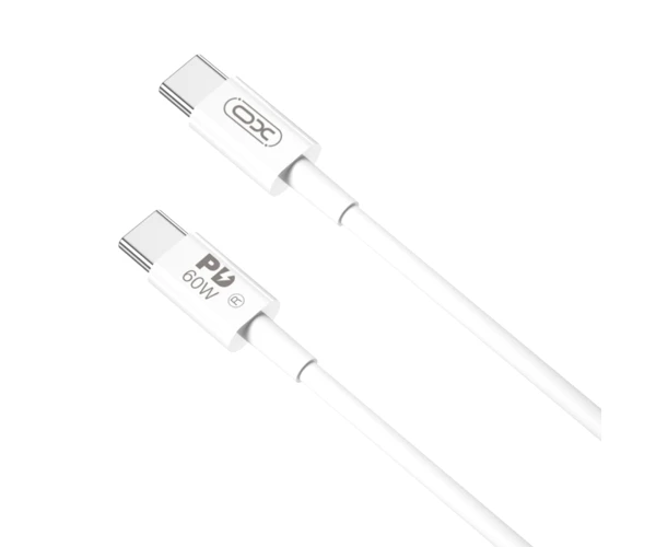 Кабель дата Xo NB-Q190A Type-C-Type-C PD 60W 1 м White - фото 1 Кабель дата Xo NB-Q190A Type-C-Type-C PD 60W 1 м White - фото 1