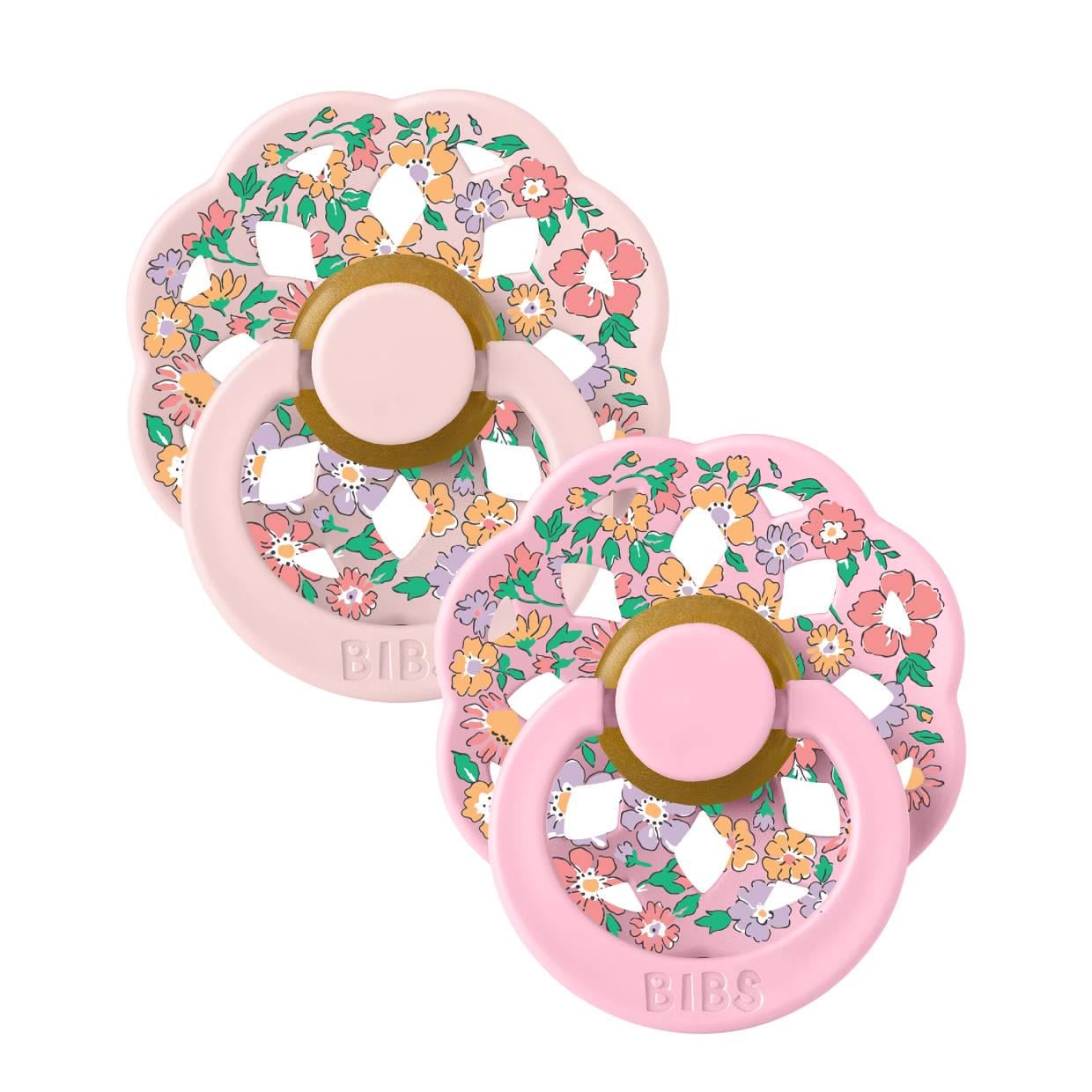 Набор пустышек Bibs LIBERTY Oscar Meadow/Blossom Mix 0/6 мес. (897663)