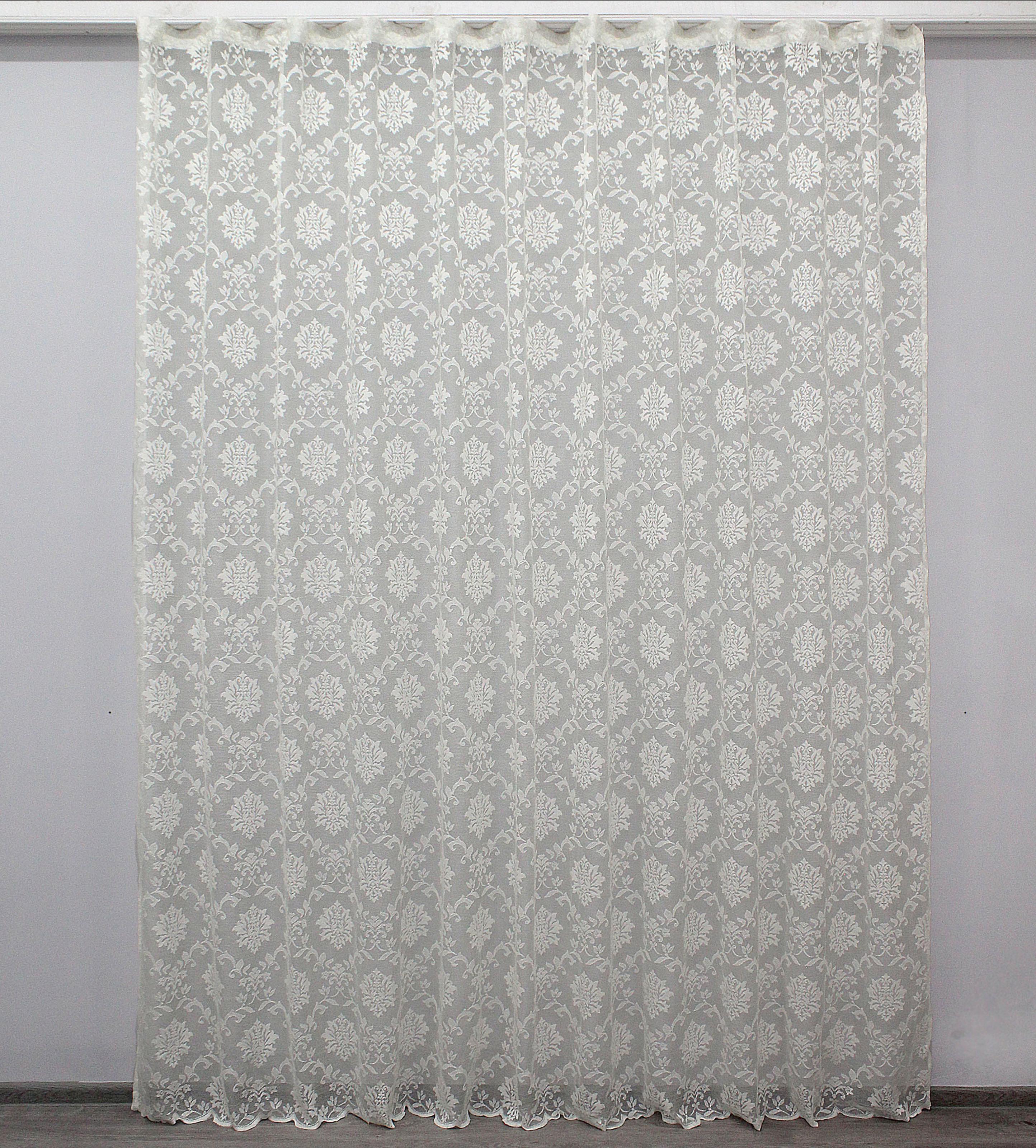 Тюль VR-Textil 1185т Розалія жакард 300х250 см Кремовий (40-965)