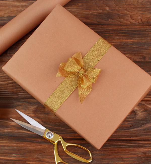 Подарочная бумага для упаковки 8 мx70 см Горчичная (13417932)