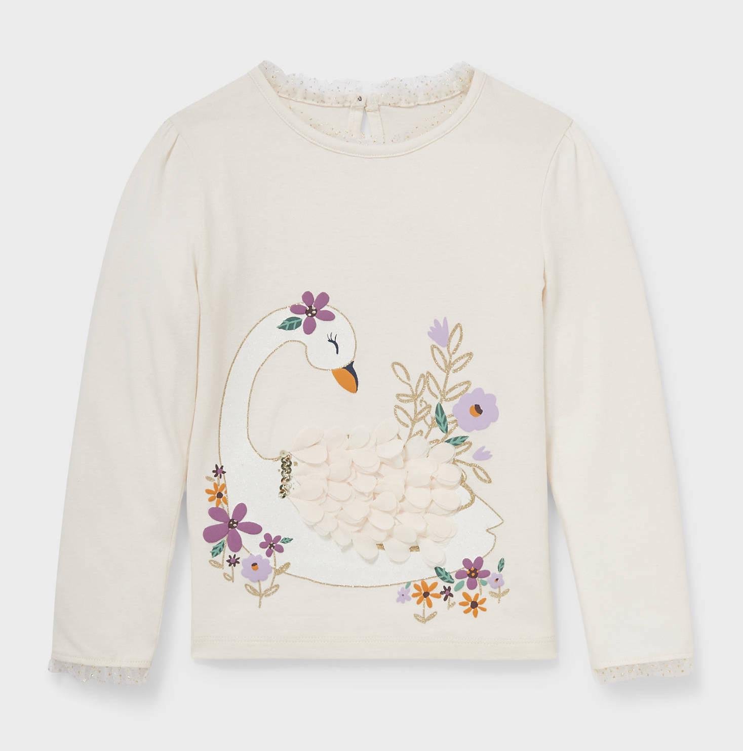 Дитячий реглан для дівчинки C&A 110 розмір Молочний (02ea2dfe)