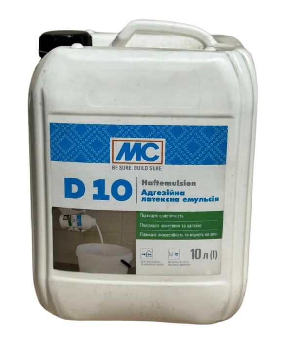 Адгезионная латексная эмульсия MC-Bauchemie D10 1 л Адгезионная латексная эмульсия MC-Bauchemie D10 1 л