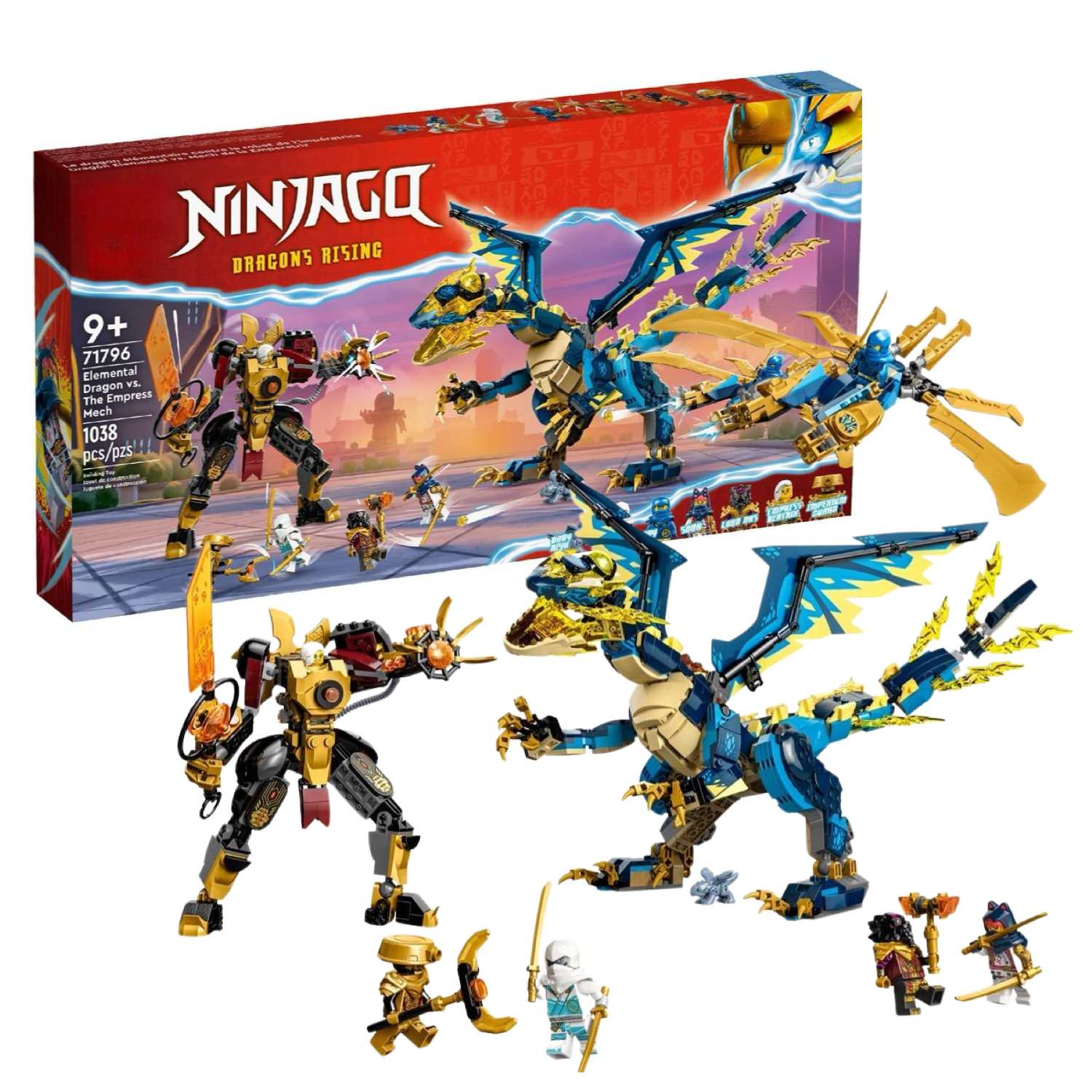 Конструктор для хлопчика Ninjago 8096 Стихійний дракон проти робота Імператриці 1038 дет. (17518210) - фото 2