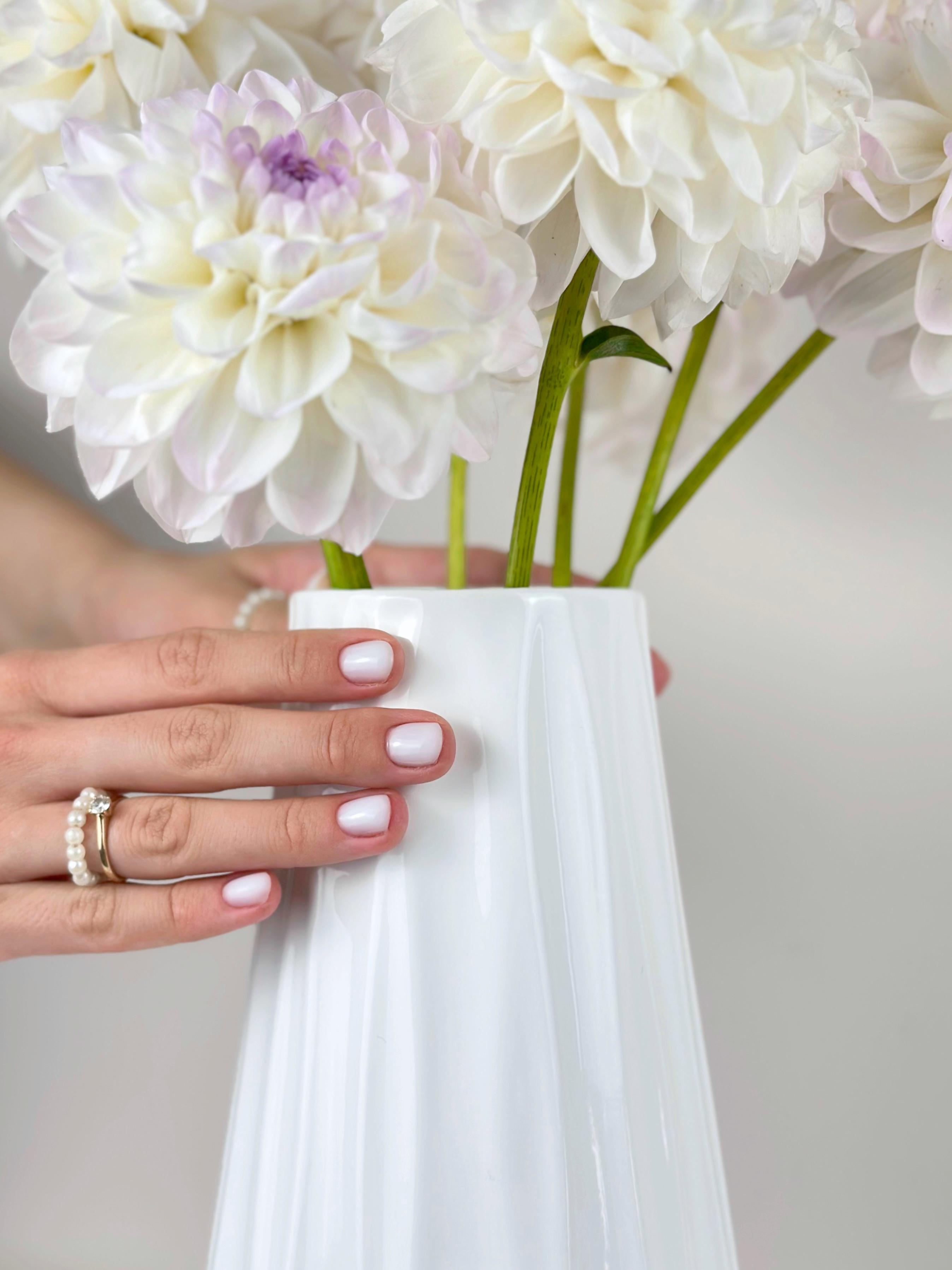 Ваза для цветов и декора глиняная керамическая Пелюсток 29 см Белый (4001-18) - фото 4 Ваза для цветов и декора глиняная керамическая Пелюсток 29 см Белый (4001-18) - фото 4