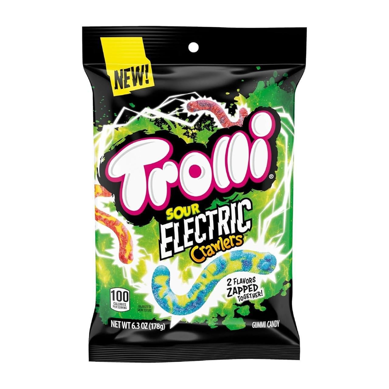 Цукерки желейні Trolli Electric Crawlers Candy 120 г (2842095331)
