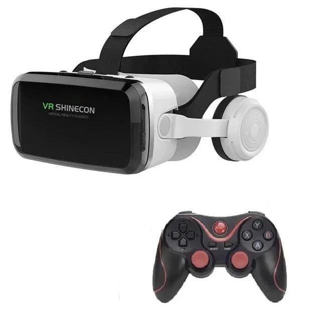 VR-очки VR SHINECON G04DBS Bluetooth 5,5-7,2" с джойстиком Terios X3 Black
