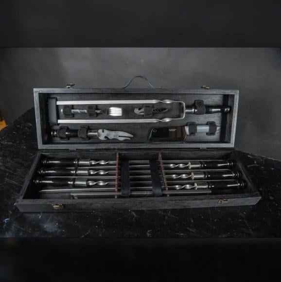 Набор для пикника Grills на 6 человек большой Черный (14881e1e)