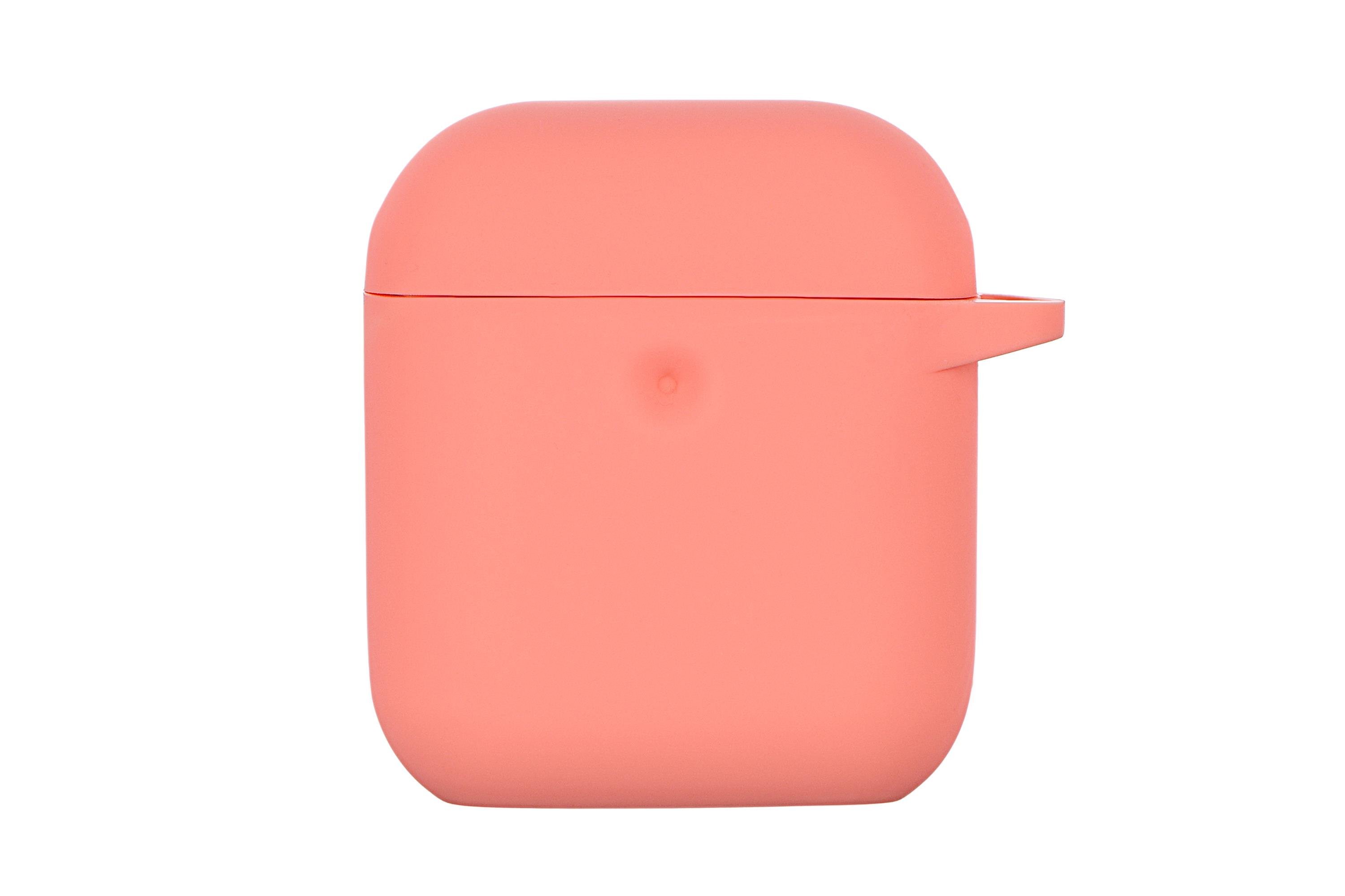 Чохол 2E Pure Color Silicone для навушників Apple AirPods 1/2 Персиковий (2E-AIR-PODS-IBPCS-3-RPK) - фото 1