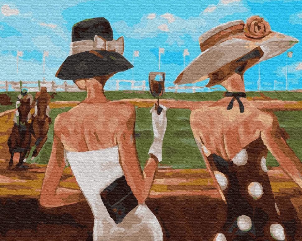 Картина по номерам Brushme Леди на скачках (GX29720)