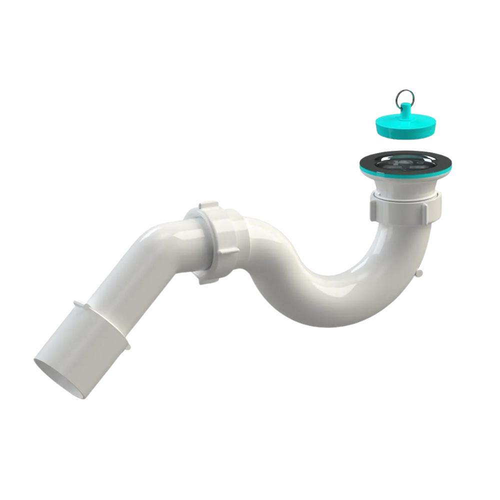 Сифон для душа SoloPlast Д0120 с нержавеющей сеткой пробка отвод 45° (2513190292)