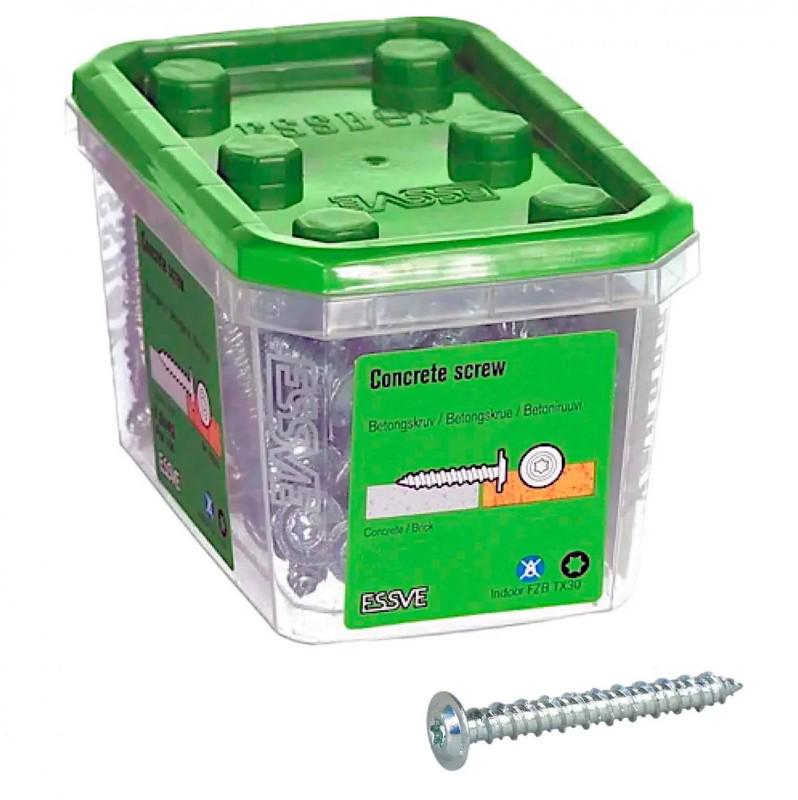 Шуруп для бетона ESSVE 7,5х42 пластиковая головка WAF ТХ30
