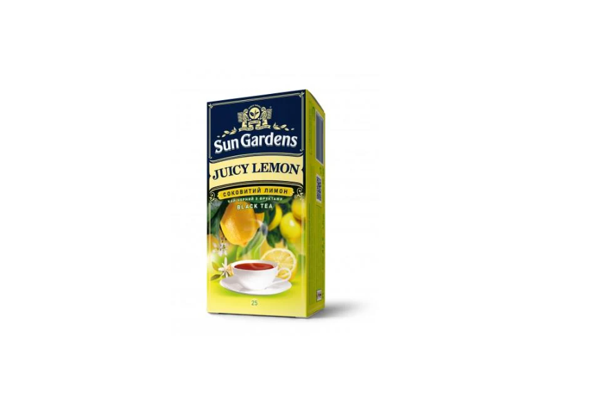 Чай чорний Sun Gardens Juicy Lemon 42,5 г (25 ф/п)
