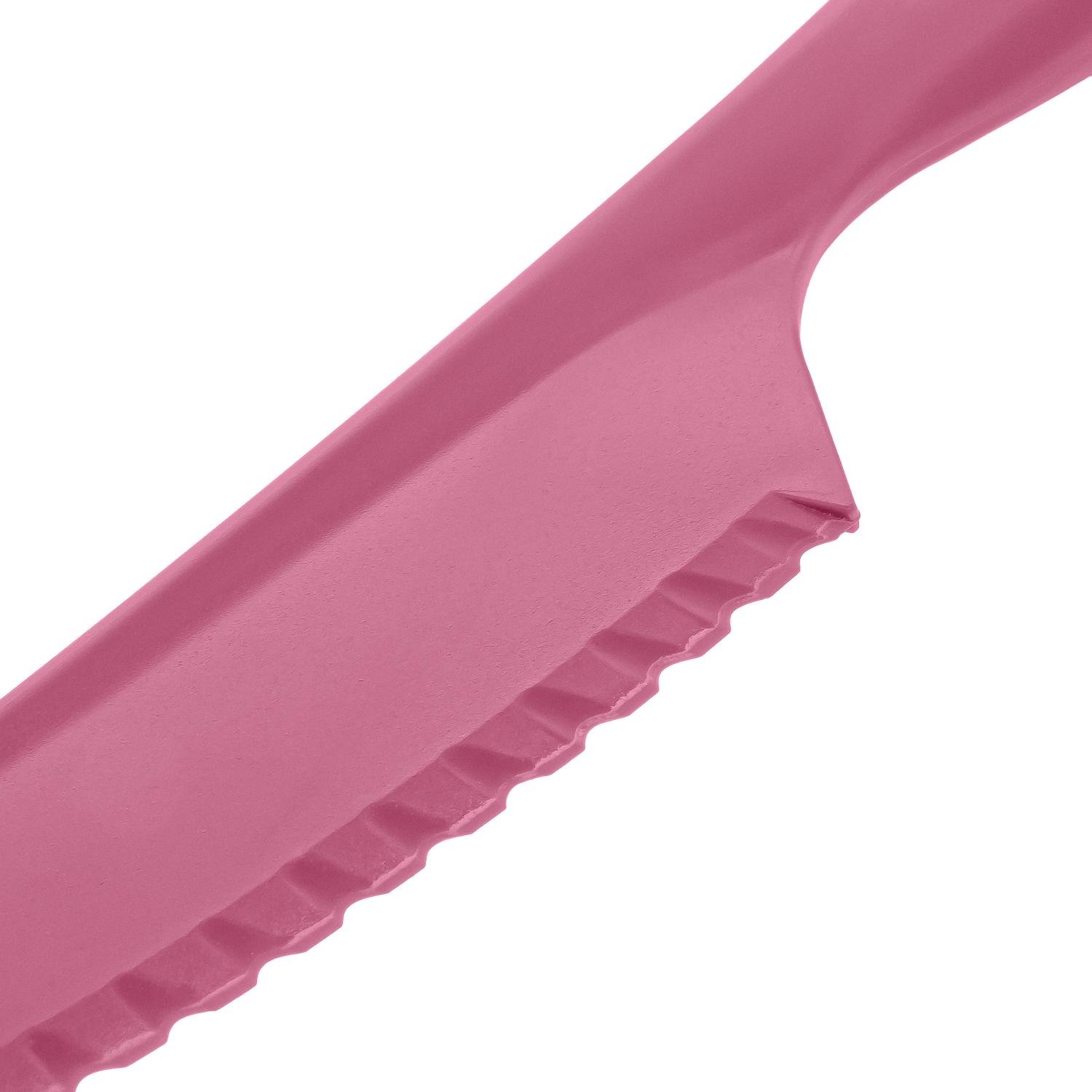 Кухонний ніж пластиковий Kitchette для силіконового килимка 30,5 см Рожевий (1806200137) - фото 15 Кухонний ніж пластиковий Kitchette для силіконового килимка 30,5 см Рожевий (1806200137) - фото 15