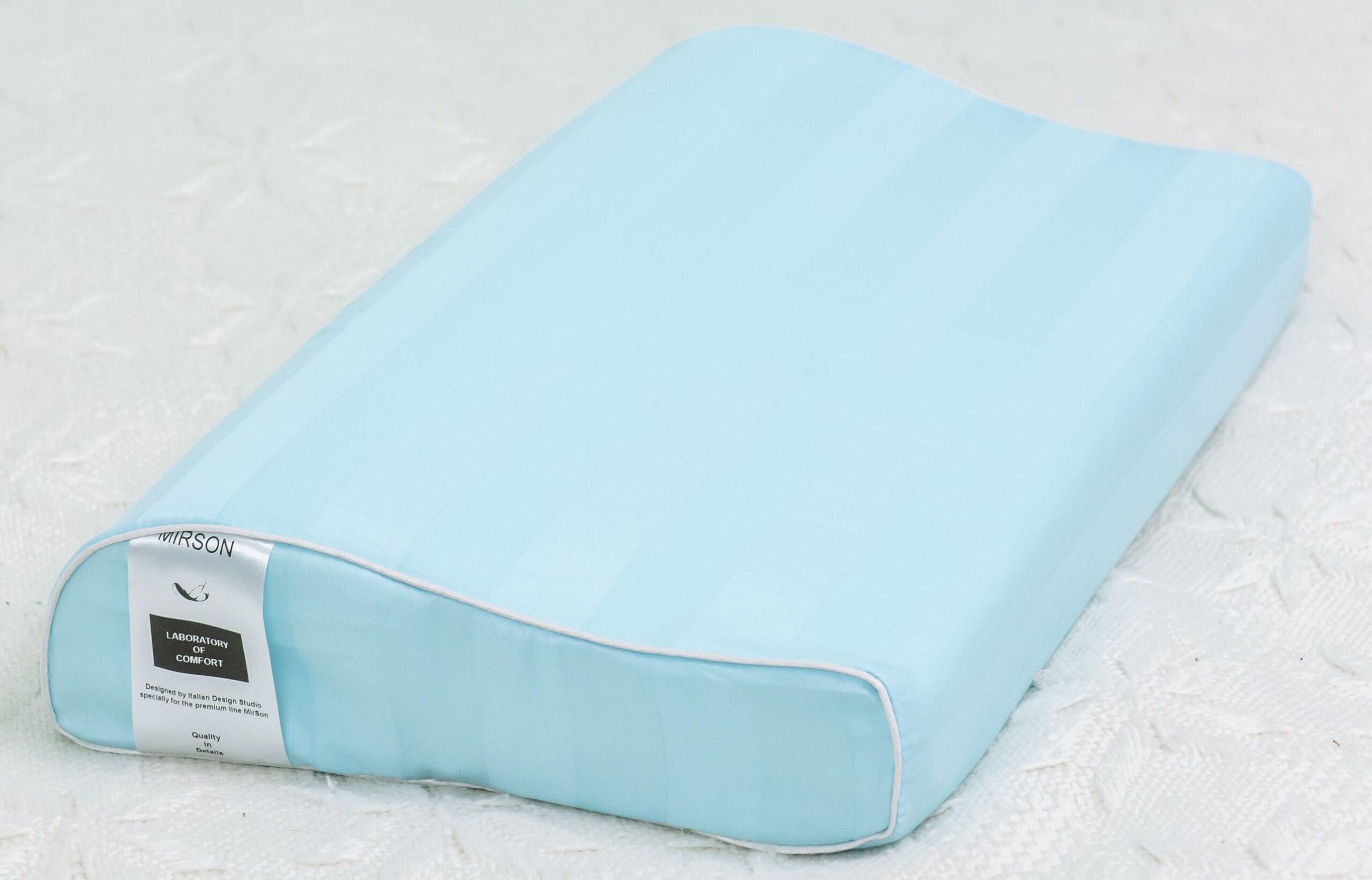 Подушка ортопедическая MirSon №6106 Noble stripe Valentino Kiddy Boy 50х29х5/8 см (2200003262605)